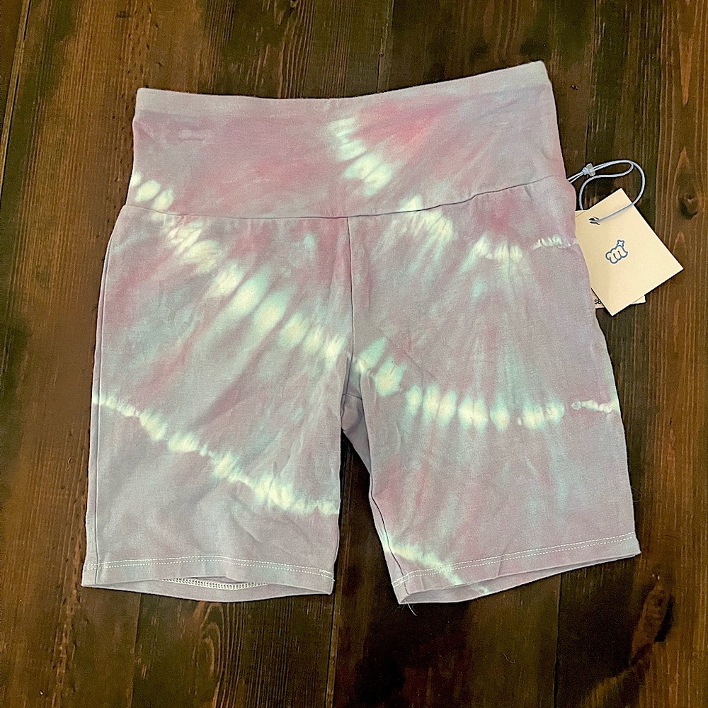 Girls Tied Biker Shorts
